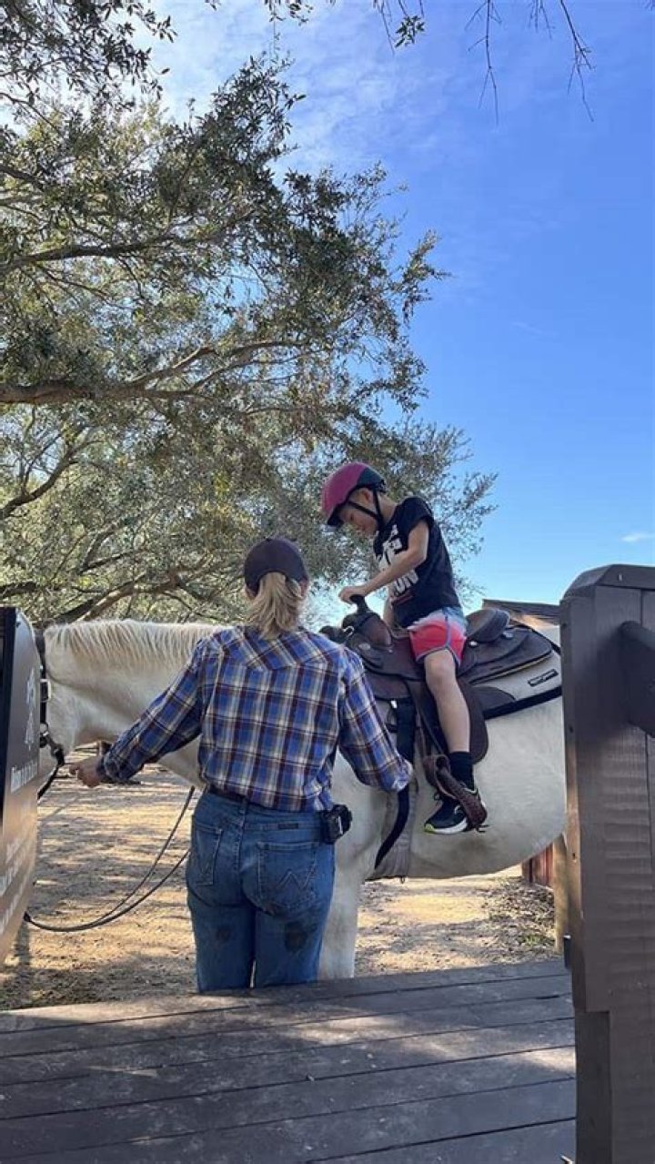 Penelope Disick, 7, is The Ultimate Cowgirl While Horseback Riding In Wyoming — Cute Pic